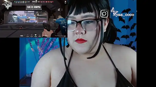 Snapshot of Nyaa_Coco chatting on 10.25.25 Nyaa Coco online show from 10.25.25