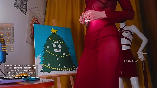 Giantess Eva online show from 12.13.25