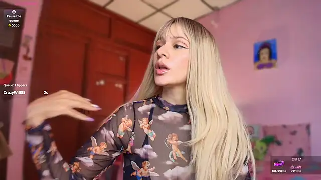 Snapshot of Your_Barbie_ chatting on 10.14.25 Your Barbie  online show from 10.14.25