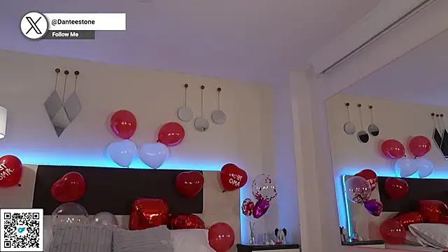 Snapshot of DanteeStone chatting on 02.14.26 DanteeStone online show from 02.14.26