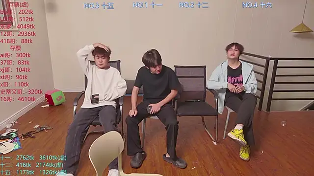 Snapshot of hyboys chatting on 10.20.25 hyboys online show from 10.20.25