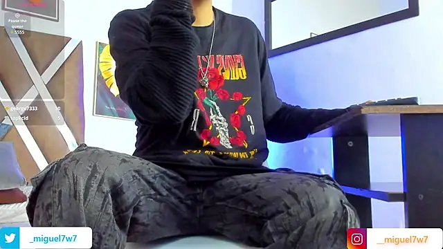   Miguel7w7 online show from 01.13.26