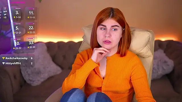 GingerPinky online show from 04.13.26