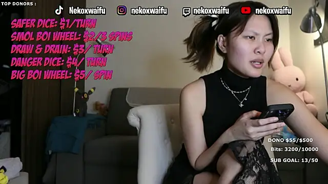 Snapshot of nekoxwaifu chatting on 03.20.26 nekoxwaifu online show from 03.20.26