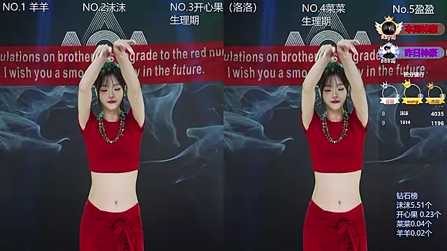 Snapshot of __AOA__ chatting on 02.08.26 AOA online show from 02.08.26