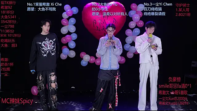 Snapshot of GGBond-02 chatting on 02.14.26 GGBond-02 online show from 02.14.26