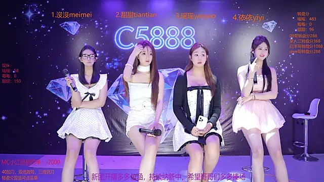 Snapshot of C5888 chatting on 06.07.26 C5888 online show from 06.07.26