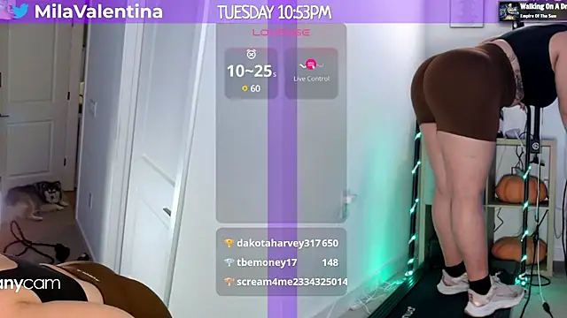 Snapshot of MilaValentina chatting on 01.29.25 MilaValentina online show from 01.29.25