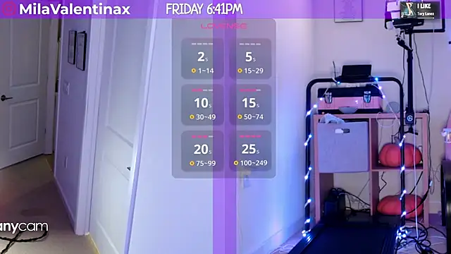 Snapshot of MilaValentina chatting on 02.21.25 MilaValentina online show from 02.21.25