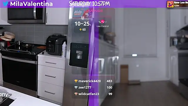 Snapshot of MilaValentina chatting on 03.04.25 MilaValentina online show from 03.04.25