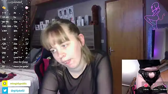Snapshot of MissGirly chatting on 02.22.25 MissGirly online show from 02.22.25