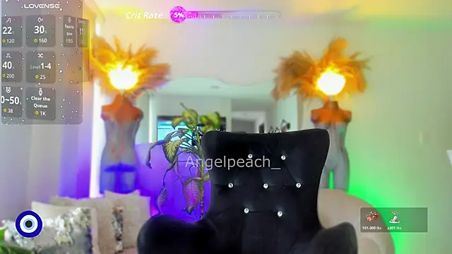 Angel Peach online show from 12.22.25