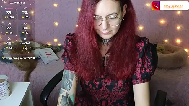 Snapshot of Ginger_Stay chatting on 01.09.25 Ginger Stay online show from 01.09.25