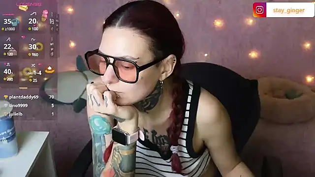 Snapshot of Ginger_Stay chatting on 01.21.25 Ginger Stay online show from 01.21.25