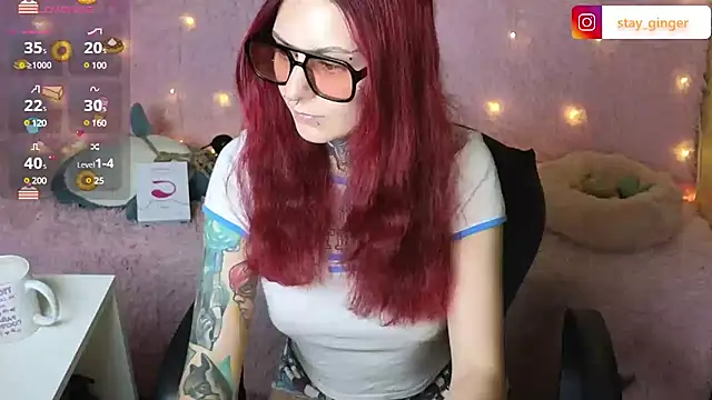 Snapshot of Ginger_Stay chatting on 01.22.25 Ginger Stay online show from 01.22.25