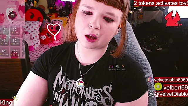 VelvetDiablo online show from 02.18.26