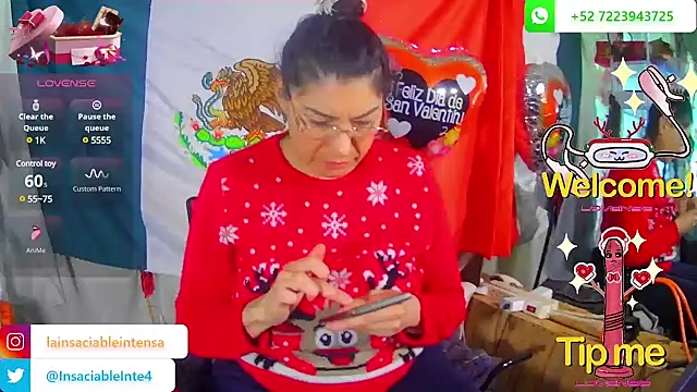 LaInsaciableIntensa online show from 02.14.25