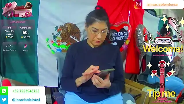 LaInsaciableIntensa online show from 02.18.25