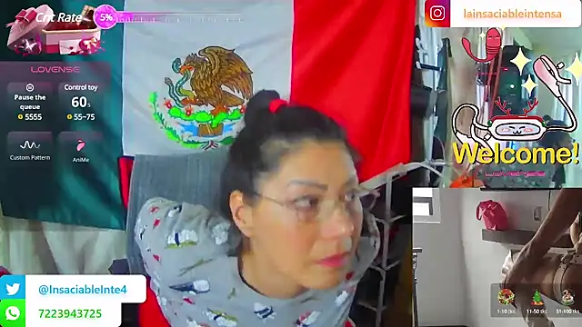 LaInsaciableIntensa online show from 03.11.25