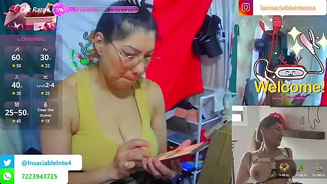 LaInsaciableIntensa online show from 03.14.25