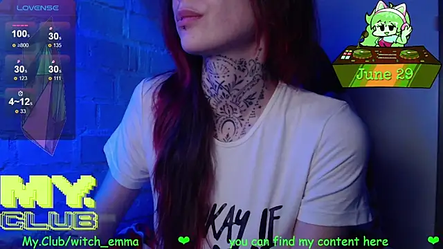 Snapshot of Witch_Emma chatting on 06.29.26 Witch Emma online show from 06.29.26