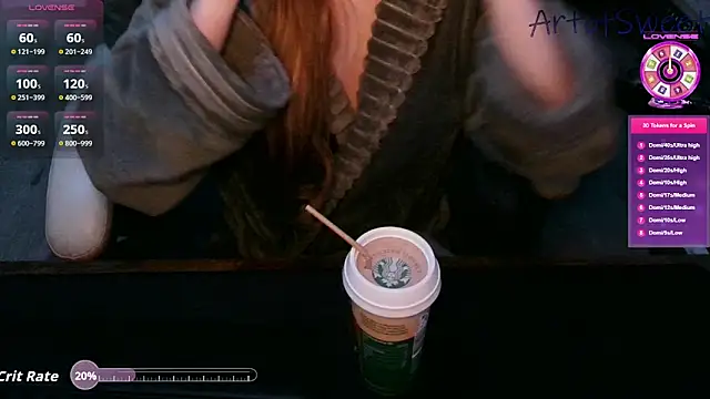 Snapshot of ArtofSweet chatting on 10.28.25 ArtofSweet online show from 10.28.25