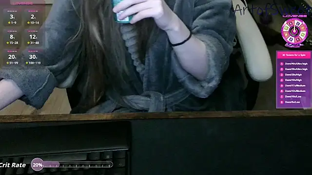 Snapshot of ArtofSweet chatting on 11.07.25 ArtofSweet online show from 11.07.25