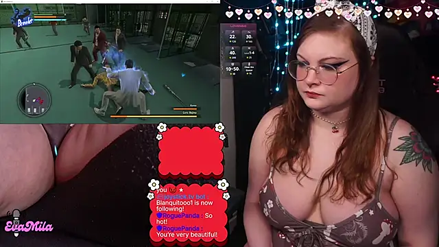 Snapshot of evamila chatting on 02.08.26 evamila online show from 02.08.26