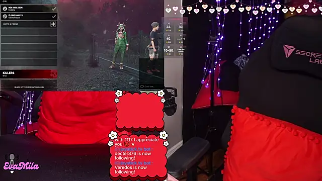 Snapshot of evamila chatting on 02.13.26 evamila online show from 02.13.26