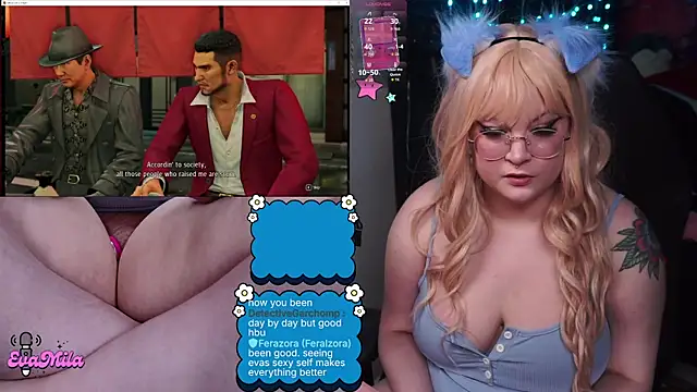 Snapshot of evamila chatting on 03.03.26 evamila online show from 03.03.26