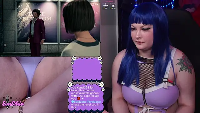 Snapshot of evamila chatting on 03.09.26 evamila online show from 03.09.26