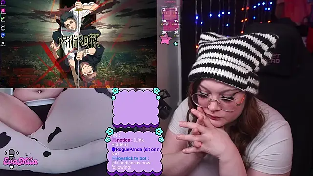 Snapshot of evamila chatting on 03.30.26 evamila online show from 03.30.26