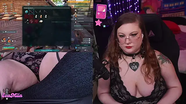 Snapshot of evamila chatting on 04.11.26 evamila online show from 04.11.26