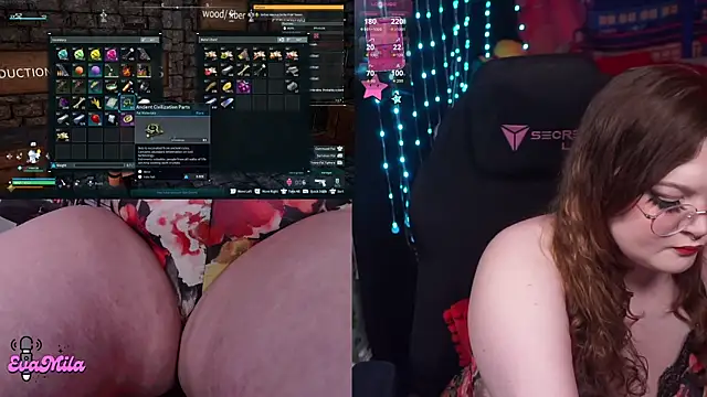 Snapshot of evamila chatting on 04.16.26 evamila online show from 04.16.26