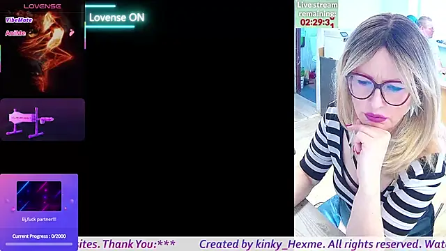 kinky Hexme online show from 03.06.26