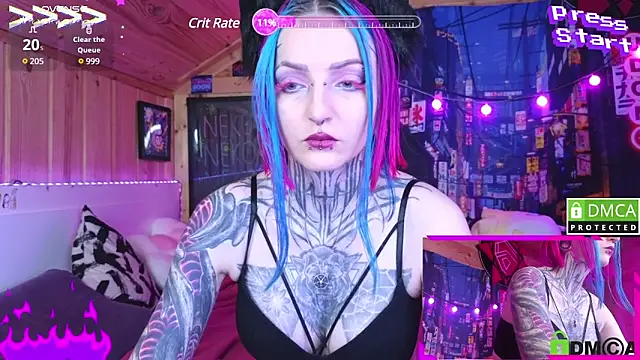 Snapshot of NekoCyber chatting on 12.02.24 NekoCyber online show from 12.02.24