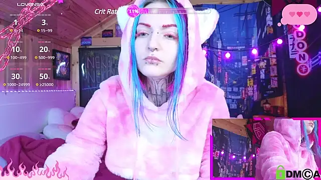 Snapshot of NekoCyber chatting on 12.28.24 NekoCyber online show from 12.28.24