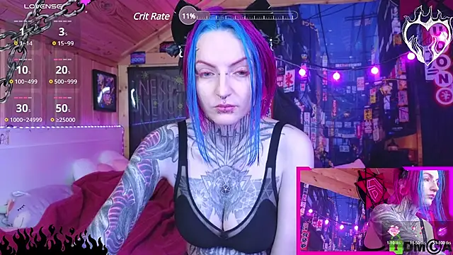 Snapshot of NekoCyber chatting on 01.15.25 NekoCyber online show from 01.15.25