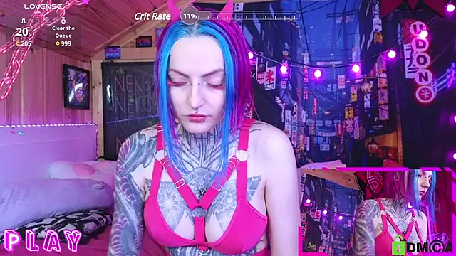Snapshot of NekoCyber chatting on 02.03.25 NekoCyber online show from 02.03.25
