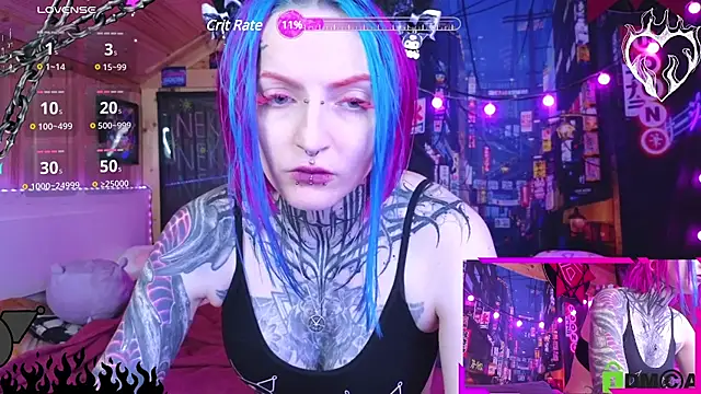 Snapshot of NekoCyber chatting on 02.20.25 NekoCyber online show from 02.20.25