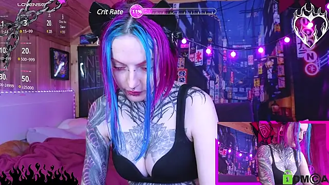 Snapshot of NekoCyber chatting on 02.24.25 NekoCyber online show from 02.24.25