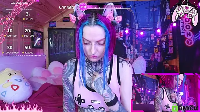 Snapshot of NekoCyber chatting on 03.05.25 NekoCyber online show from 03.05.25