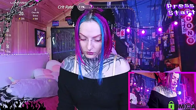 Snapshot of NekoCyber chatting on 03.08.25 NekoCyber online show from 03.08.25