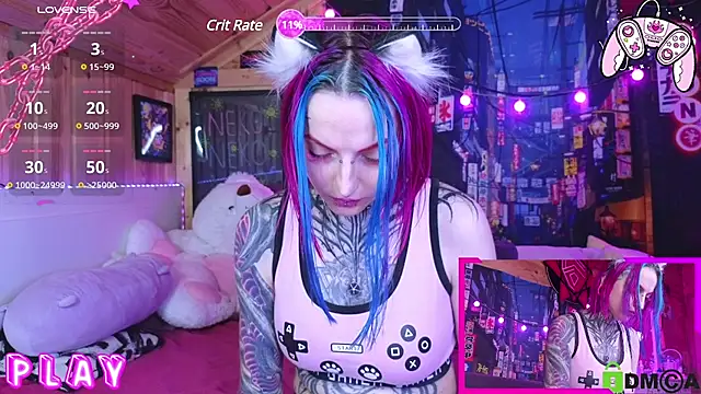 Snapshot of NekoCyber chatting on 03.20.25 NekoCyber online show from 03.20.25