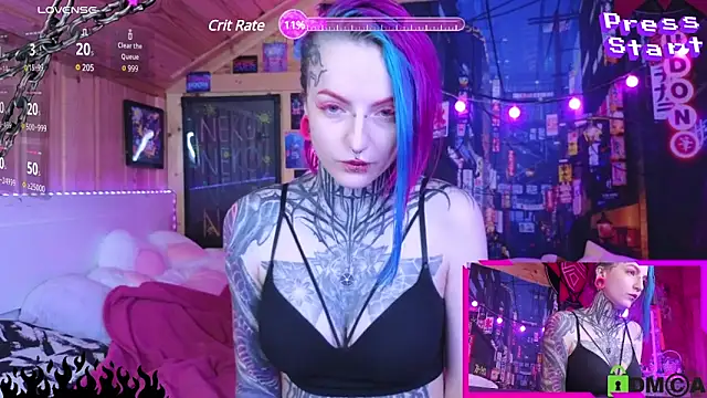 Snapshot of NekoCyber chatting on 03.22.25 NekoCyber online show from 03.22.25