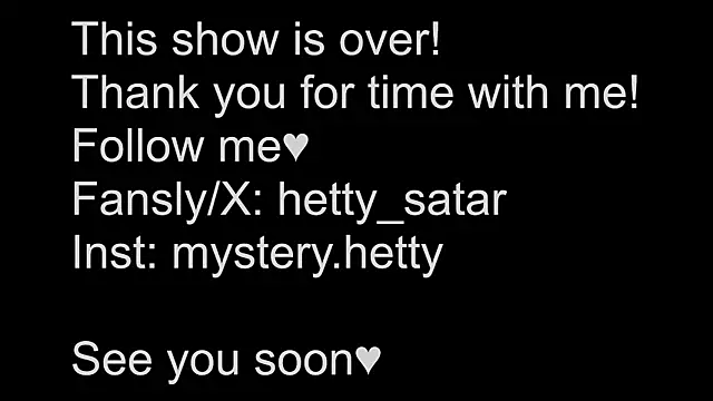 Hetty satar online show from 03.01.25
